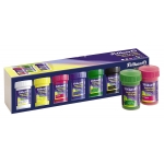Pelikan 60395 - Témpera escolar, colores surtidos, estuche de 6 botes de 25 ml
