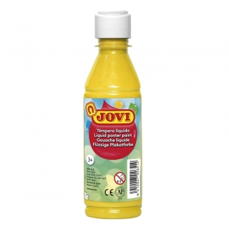 Jovi 50202 - Témpera líquida, color amarillo claro, bote de 250 ml