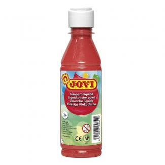 Jovi 50207 - Témpera líquida, color bermellón, bote de 250 ml