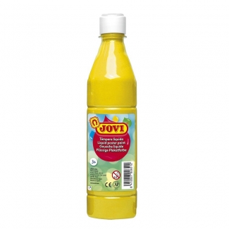 Jovi 50602 - Témpera líquida, color amarillo claro, bote de 500 ml