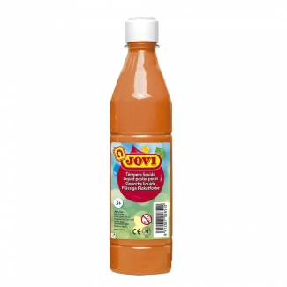 Jovi 50606 - Témpera líquida, color naranja, bote de 500 ml