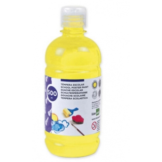 Liderpapel TP04 - Témpera líquida, color amarillo, bote de 500 ml