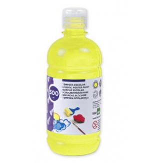 Liderpapel TP03 - Témpera líquida, color amarillo limón, bote de 500 ml