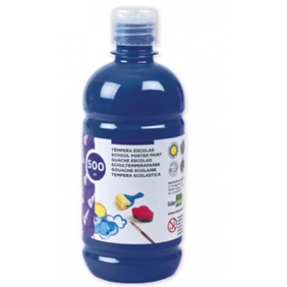 Liderpapel TP13 - Témpera líquida, color azul marino, bote de 500 ml