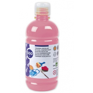 Liderpapel TP08 - Témpera líquida, color rosa, bote de 500 ml