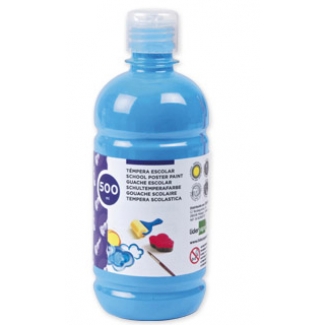 Liderpapel TP15 - Témpera líquida, color turquesa, bote de 500 ml