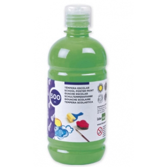 Liderpapel TP16 - Témpera líquida, color verde, bote de 500 ml