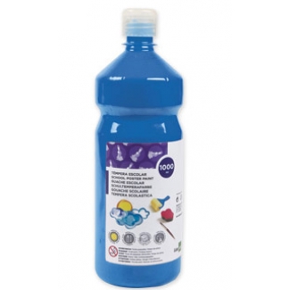 Liderpapel TP34 - Témpera líquida, color azul, bote de 1.000 ml