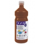 Liderpapel TP38 - Témpera líquida, color marrón, bote de 1.000 ml