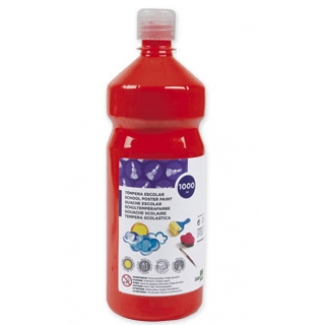 Liderpapel TP26 - Témpera líquida, color rojo, bote de 1.000 ml