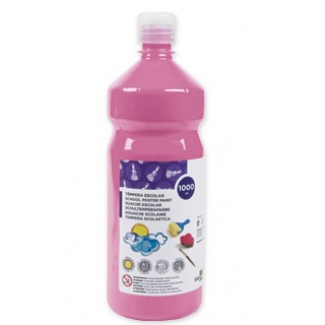 Liderpapel TP28 - Témpera líquida, color rosa, bote de 1.000 ml