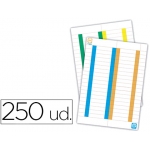 Elba - Tiras de papel para visores, pack con 250 etiquetas