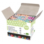Liderpapel TZ08 - Tizas de colores, caja de 100 unidades