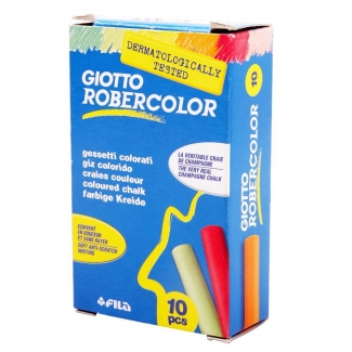 Giotto Robercolor F538900 - Tizas de colores, caja de 10 unidades