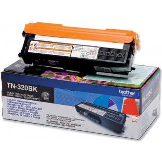 Brother TN-320BK - Tóner original, negro