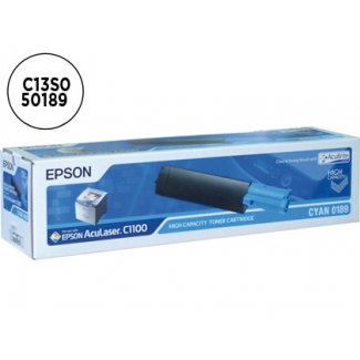 Tóner Epson aculaser referencia C1100 / CX11 cian C13S050189 -4000 páginas-