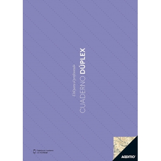 Additio P142 - Cuaderno duplex, tamaño A4, colores surtidos