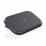 Aisens FRT01-265 - Reposapiés ergonómico, inclinable, base antideslizante, color negro