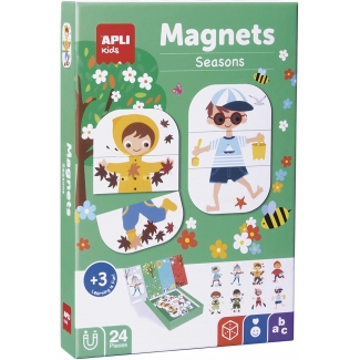 Apli Kids Magnets Seasons 17160 - Juego magnético, temática estaciones