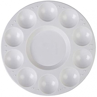 Artist 4610009 - Paleta de plástico circular, 10 huecos, tamaño 17 cm