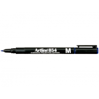 Artline 854 - Rotulador permanente, punta redonda de 1 mm, color azul