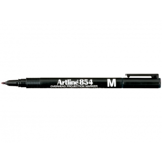 Artline 854 - Rotulador permanente, punta redonda de 1 mm, color negro