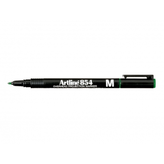 Artline 854 - Rotulador permanente, punta redonda de 1 mm, color verde