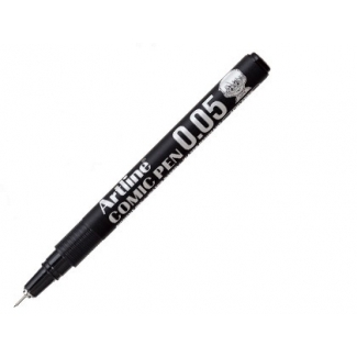 Artline Comic Pen EK-2805 NE - Rotulador calibrado, trazo de 0,05 mm, color negro