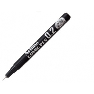 Artline Comic Pen EK-282 NE - Rotulador calibrado, trazo de 0,2 mm, color negro
