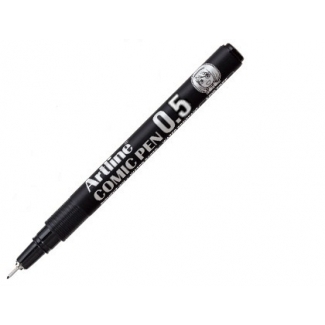 Artline Comic Pen EK-285 NE - Rotulador calibrado, trazo de 0,5 mm, color negro