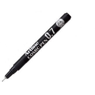 Artline Comic Pen EK-287 NE - Rotulador calibrado, trazo de 0,7 mm, color negro