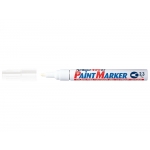 Artline EK-400 - Rotulador permanente, punta redonda de 2,3 mm, apto para metal, caucho y plástico, color blanco