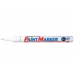 Artline EK-444 - Rotulador permanente, punta redonda de 0,8 mm, apto para metal caucho y plástico, color blanco