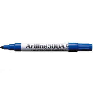 Artline EK-500 - Rotulador pizarra blanca, punta redonda de 1 mm, color azul