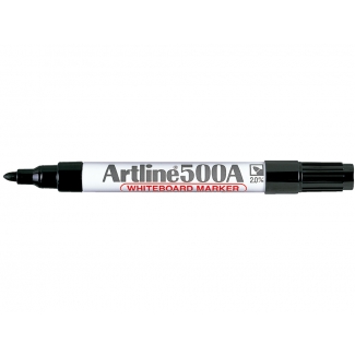 Artline EK-500 - Rotulador pizarra blanca, punta redonda de 1 mm, color negro