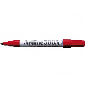 Artline EK-500 - Rotulador pizarra blanca, punta redonda de 1 mm, color rojo