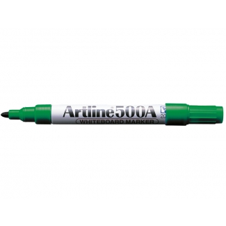 Artline EK-500 - Rotulador pizarra blanca, punta redonda de 1 mm, color verde