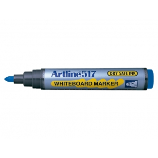 Artline EK-517 - Rotulador para pizarra blanca, punta redonda de 2 mm, color azul