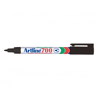 Artline EK-700 - Rotulador permanente, punta redonda de 0,7 mm, color negro