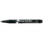 Artline EK-884-N - Rotulador permanente para cd/dvd, punta redonda de 1 mm, color negro