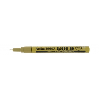 Artline EK-999 OR - Rotulador permanente, punta redonda 0,8 mm, tinta metálica color oro