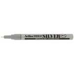 Artline EK-999 PL - Rotulador permanente, punta redonda 0,8 mm, tinta metálica color plata