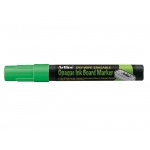Artline EPW-4-VE-GR - Rotulador para pizarra verde-negra, punta redonda de 2 mm, color verde fluorescente, bolsa de 4 unidades