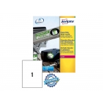 Avery L4775-20 - Etiquetas adhesivas de poliéster, color blanco, 210 x 297 mm, caja de 20 hojas