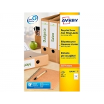 Avery LR4761-100 - Etiquetas adhesivas para archivadores, 61 x 192 mm, caja de 100 hojas