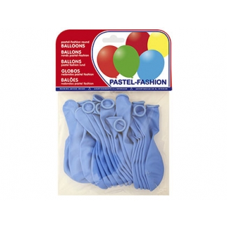 Balloons 20011 - Globos redondos, bolsa de 20 unidades, color azul celeste