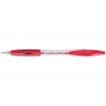 Bic Atlantis 887133 - Bolígrafo de tinta de aceite, punta redonda de 1 mm, retráctil, sujeción de caucho, color rojo