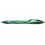 Bic Gelocity Quick Dry - Bolígrafo de tinta de gel, punta redonda de 0,7 mm, retráctil, color verde