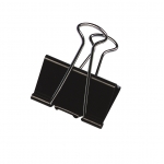 Bismark 321722 - Pinza metálica reversible, nº 3 de 32 mm, caja de 12 unidades