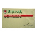 Bismark 921009 - Bloc de notas adhesivas, 76 x 127 mm, color amarillo, bloc de 100 hojas